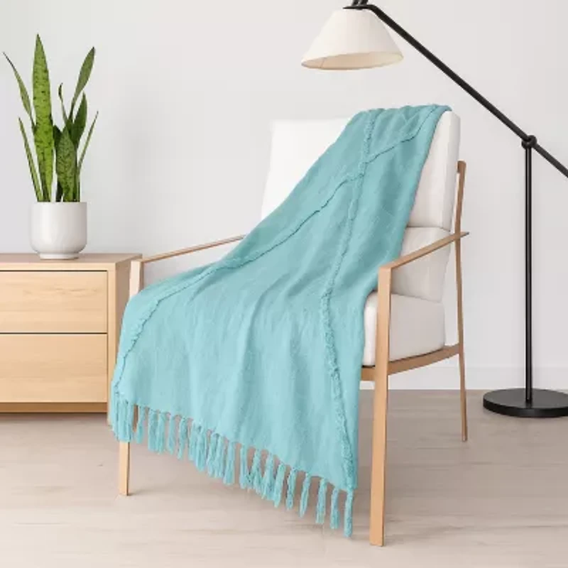 LR Home Iris Diamond Washable Throw