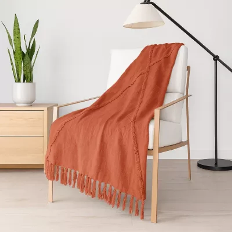 LR Home Iris Diamond Washable Throw