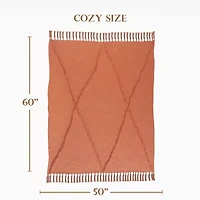 LR Home Iris Diamond Washable Throw