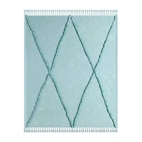 LR Home Iris Diamond Washable Throw