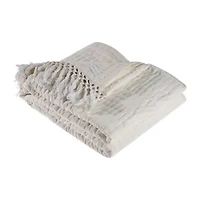 LR Home Lucy Solid Reversible Throw