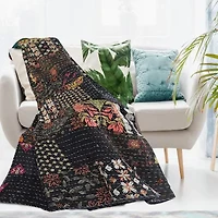 LR Home Kher Patchwork Midweight Throw