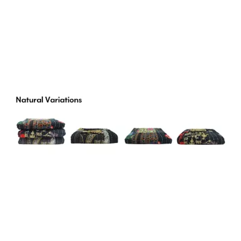 LR Home Kher Patchwork Midweight Throw