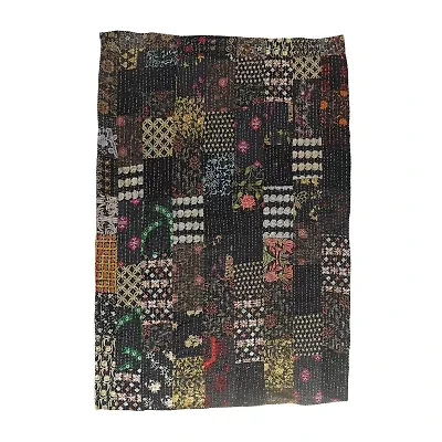 LR Home Kher Patchwork Midweight Throw