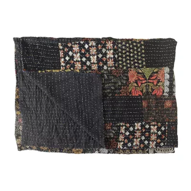 LR Home Kher Patchwork Midweight Throw