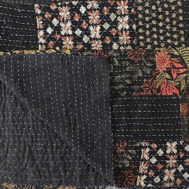 LR Home Kher Patchwork Midweight Throw