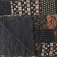 LR Home Kher Patchwork Midweight Throw