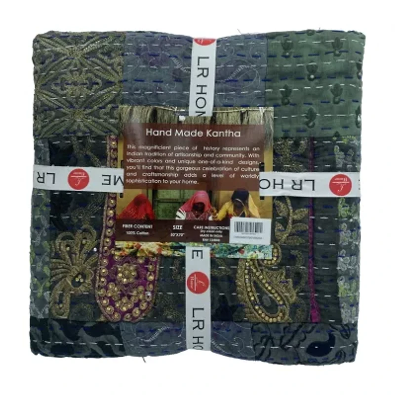 LR Home Kher Patchwork Midweight Throw