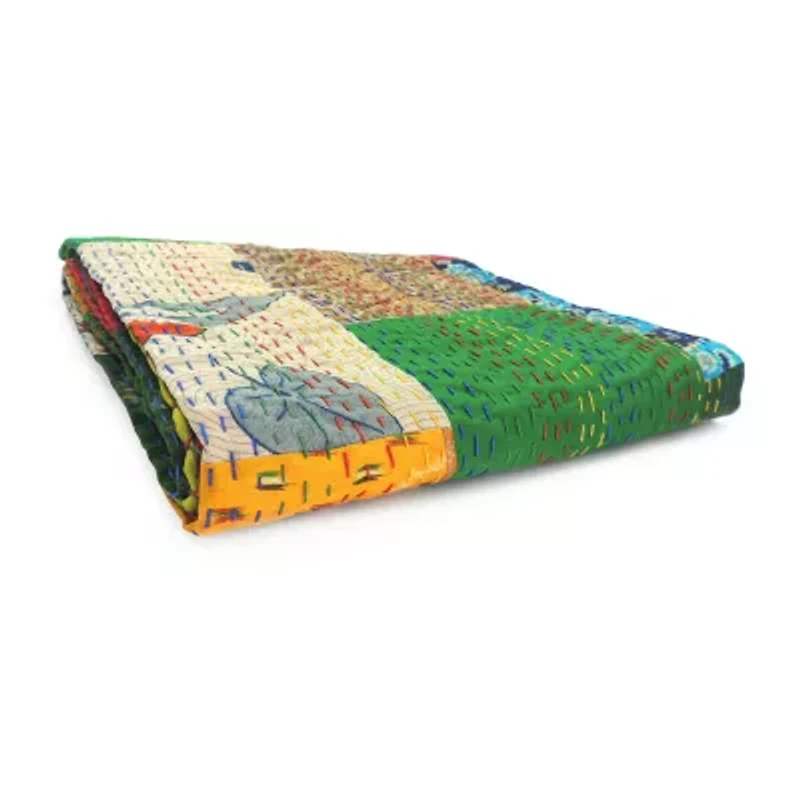 LR Home Arro Patchwork Midweight Throw