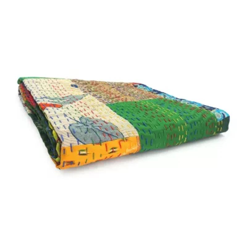 LR Home Arro Patchwork Midweight Throw