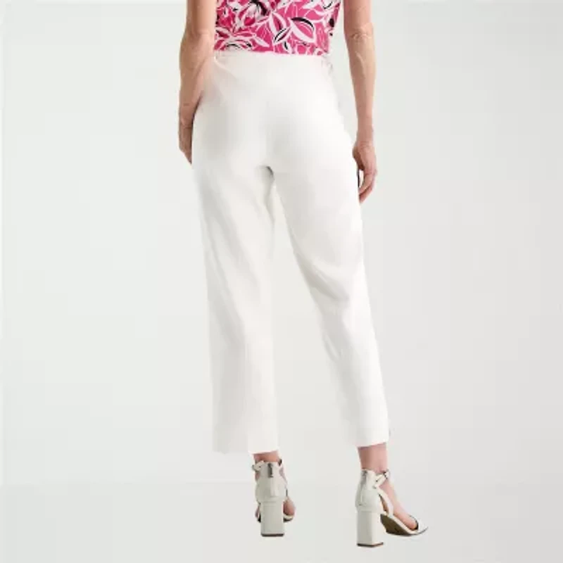 Black Label by Evan-Picone Womens Petite Classic Fit Straight Suit Pant