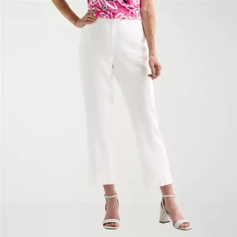 Black Label by Evan-Picone Womens Petite Classic Fit Straight Suit Pant