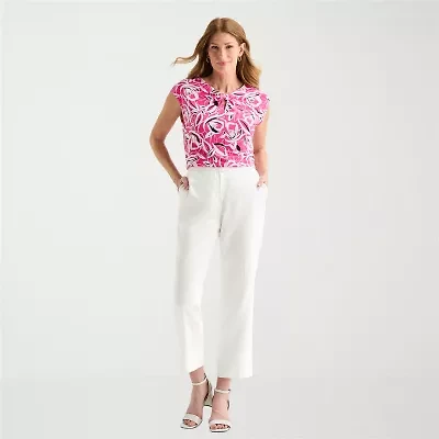 Black Label by Evan-Picone Womens Petite Classic Fit Straight Suit Pant