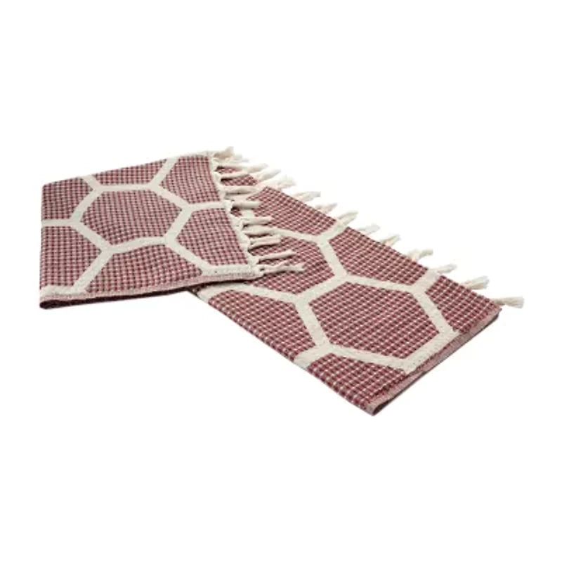 LR Home Ashe Geometric Washable Throw