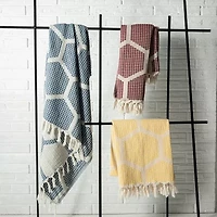 LR Home Ashe Geometric Washable Throw