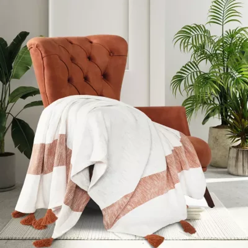 LR Home Bolly Stripe Washable Throw