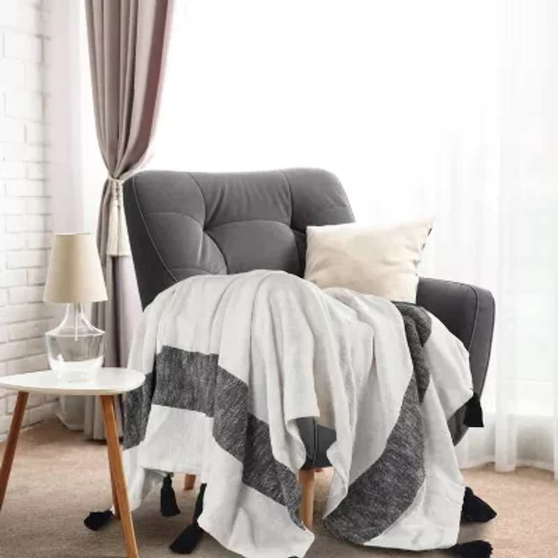 LR Home Bolly Stripe Washable Throw