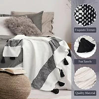 LR Home Bolly Stripe Washable Throw