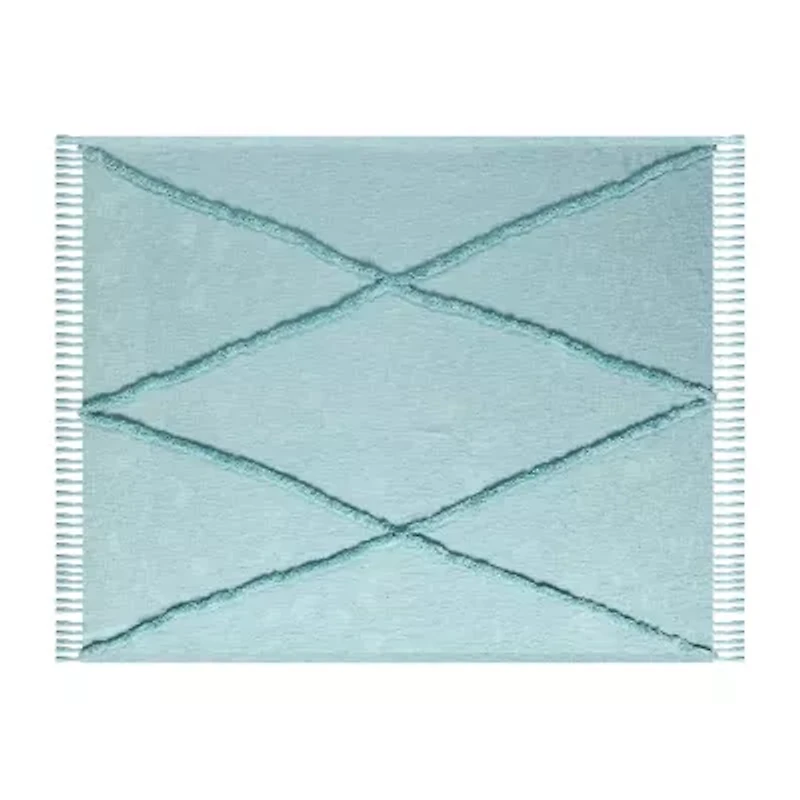 LR Home Iris Diamond Washable Throw