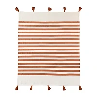 LR Home Hanny Striped Washable Reversible Throw