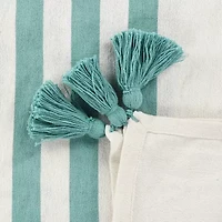 LR Home Hanny Striped Washable Reversible Throw