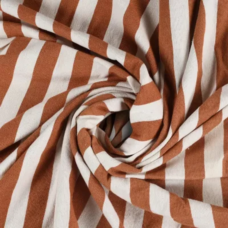 LR Home Hanny Striped Washable Reversible Throw