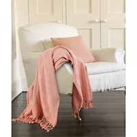 LR Home Grayson Solid Reversible Throw