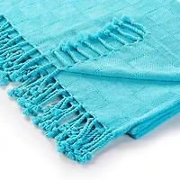 LR Home Grayson Solid Reversible Throw