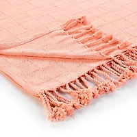 LR Home Grayson Solid Reversible Throw