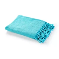 LR Home Grayson Solid Reversible Throw