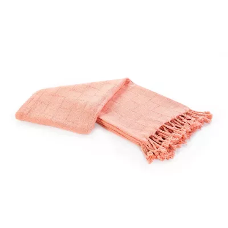 LR Home Grayson Solid Reversible Throw