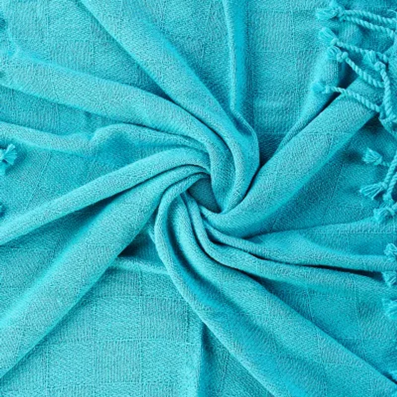 LR Home Grayson Solid Reversible Throw