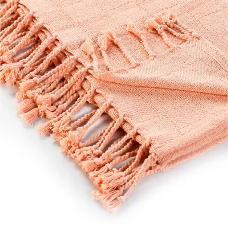 LR Home Wyatt Solid Reversible Throw