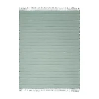 LR Home Silvia Stripe Washable Reversible Throw