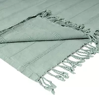 LR Home Silvia Stripe Washable Reversible Throw