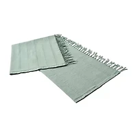 LR Home Silvia Stripe Washable Reversible Throw