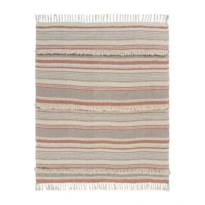 LR Home Sarra Stripe Washable Throw