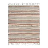 LR Home Sarra Stripe Washable Throw