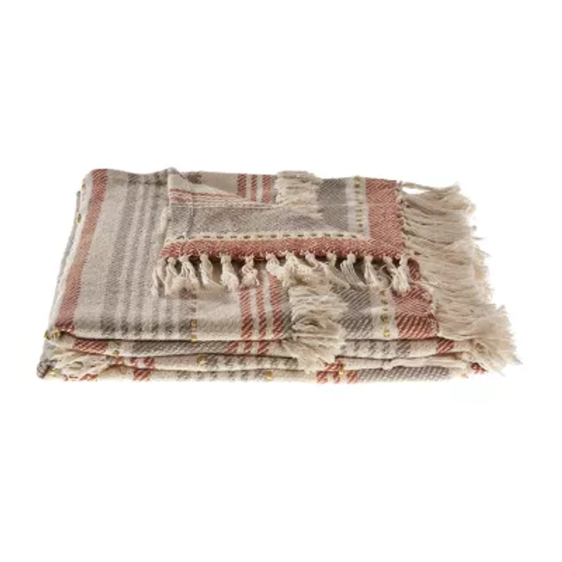 LR Home Sarra Stripe Washable Throw