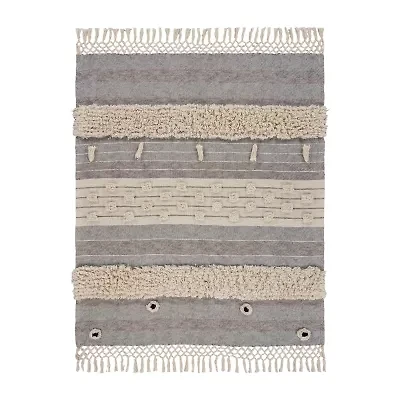 LR Home Miles Stripe Washable Throw