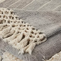 LR Home Miles Stripe Washable Throw