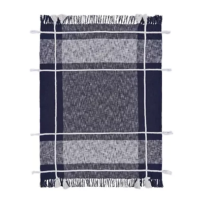 LR Home Nathan Checked Washable Throw