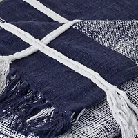 LR Home Nathan Checked Washable Throw