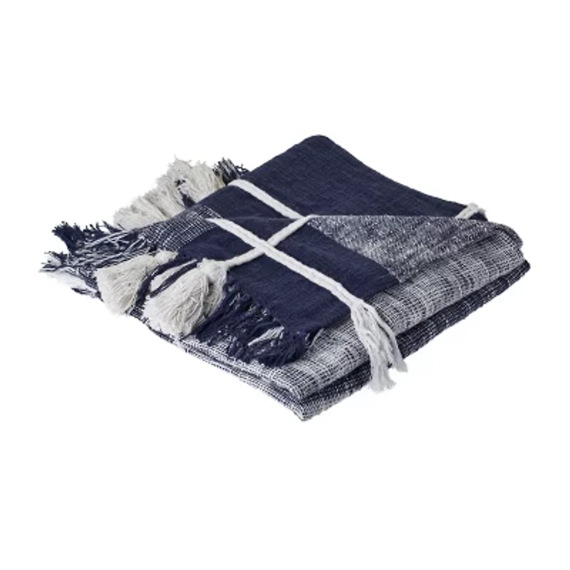 LR Home Nathan Checked Washable Throw