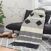 LR Home Isaiah Diamond Washable Throw