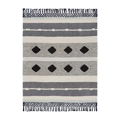 LR Home Isaiah Diamond Washable Throw