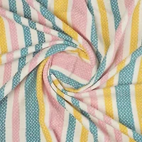 LR Home Angel Stripe Washable Reversible Throw
