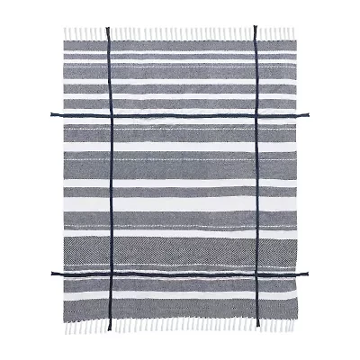 LR Home Adrian Stripe Washable Throw