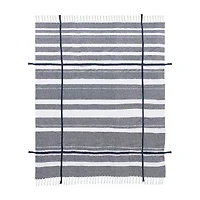 LR Home Adrian Stripe Washable Throw
