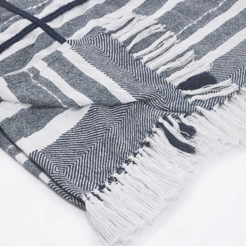 LR Home Adrian Stripe Washable Throw